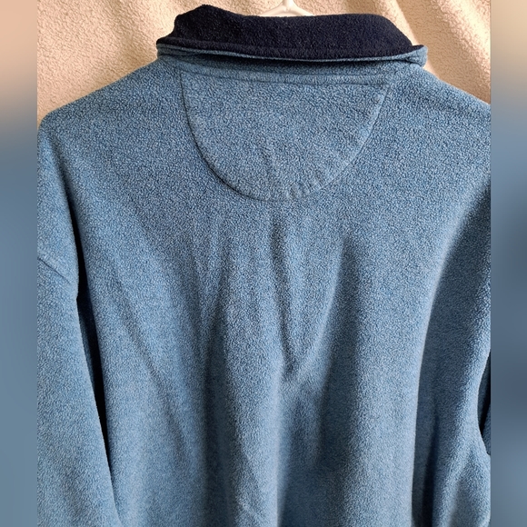 Ocean Pacific Menswear Blue Half Zip Pullover Sweater - Picture 8 of 9